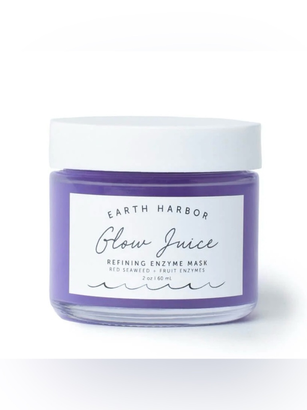 NEW Earth Harbor Glow Juice Refining Enzyme Mask Full Size 2oz/60ml